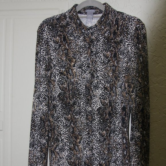 Ann Taylor leopard print blouse - Picture 1 of 3